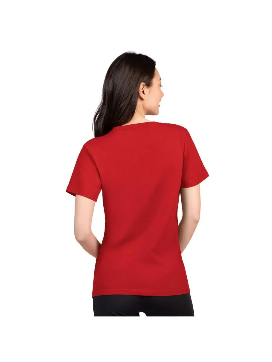 Женская алая футболка San Francisco 49ers Super-Slim Lightweight Winning Crew T-Shirt G-III 4Her by — изображение 2 из 2