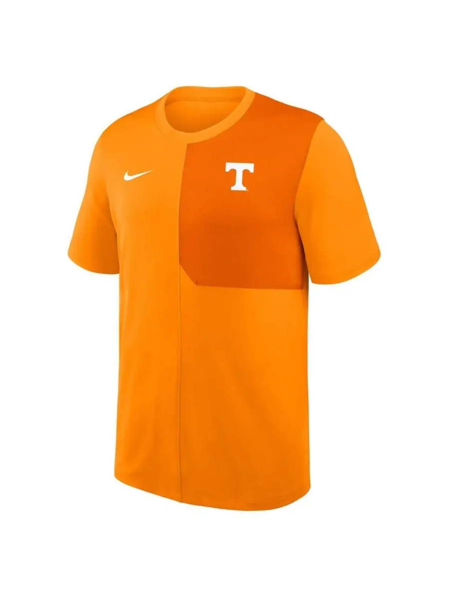 Nike Мужская оранжевая футболка Tennessee Volunteers 2025 Sideline UV Performance Coach T-Shirt — изображение 2 из 3