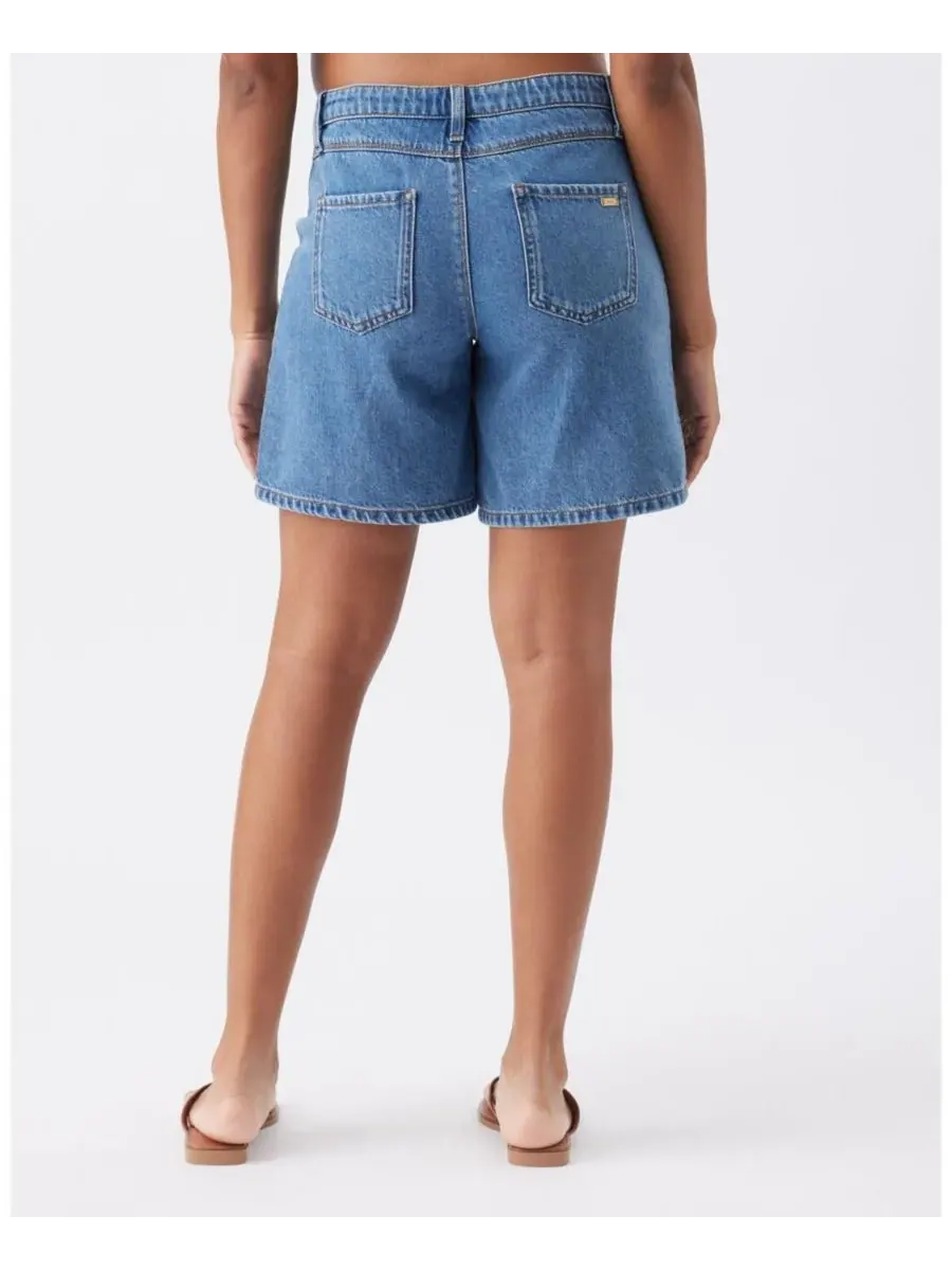 Джинсовые шорты Maternity Ripe Dion Denim Short Classic Wash Ripe Maternity, classic wash — изображение 6 из 8