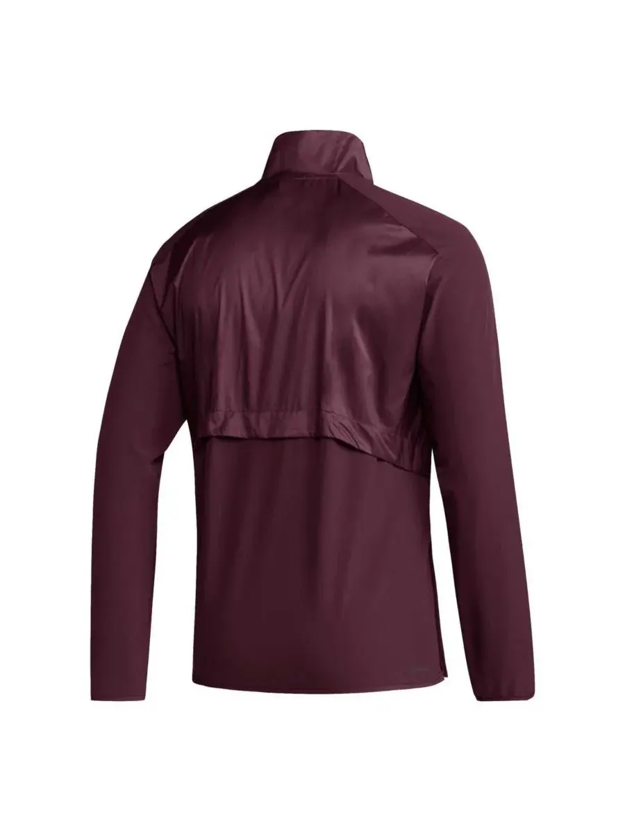 Adidas Мужская бордовая куртка Mississippi State Bulldogs Sideline AEROREADY с рукавами реглан и — изображение 3 из 3
