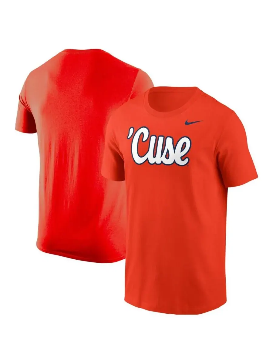 Nike Мужская оранжевая футболка Syracuse Orange Script