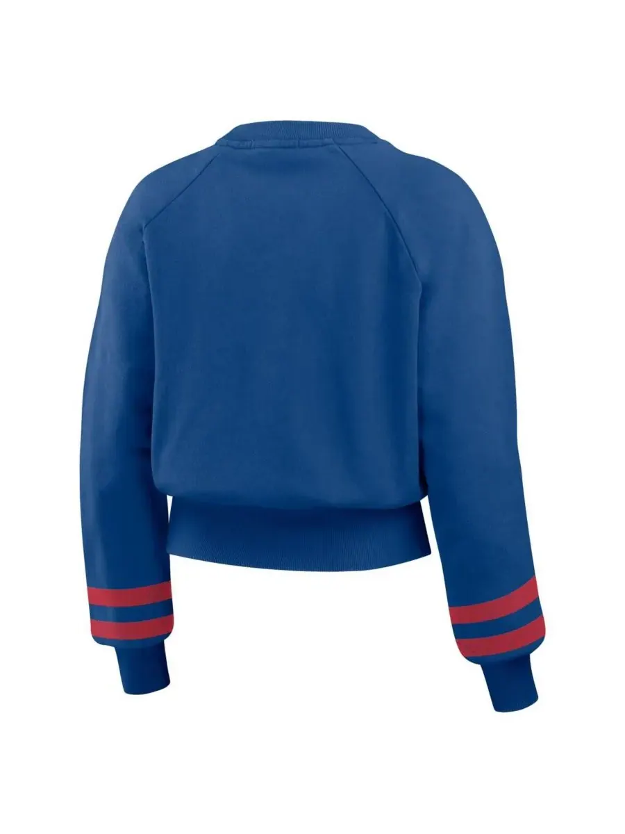 Женская укороченная толстовка Royal Texas Rangers в винтажном стиле с эффектом потертости WEAR by — изображение 3 из 3