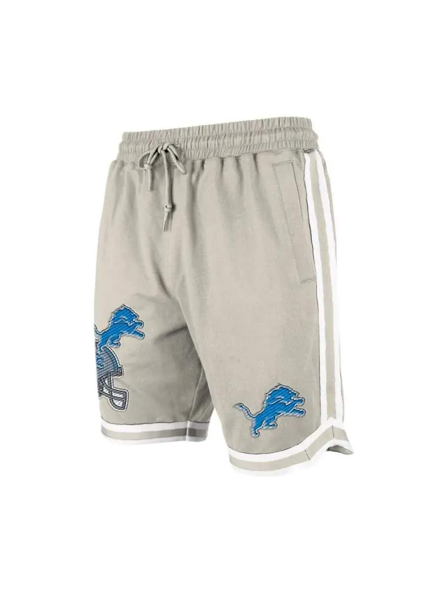 New Era Мужские светло-бежевые шорты Detroit Lions Stone с многослойной нашивкой — изображение 2 из 3, светлый бежевый