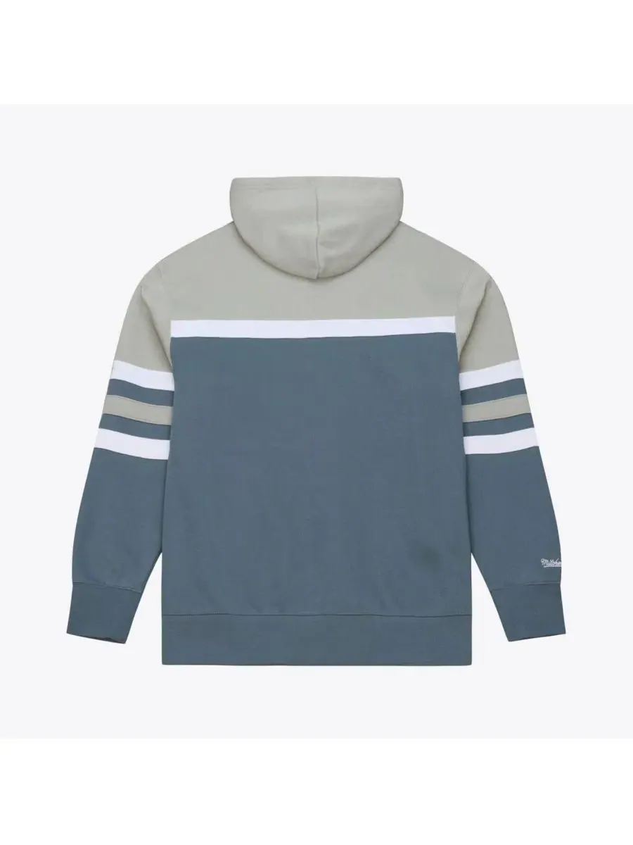 Мужская серая толстовка New York Yankees Cooperstown Collection Thunderstorm Head Coach Mitchell & — изображение 2 из 4