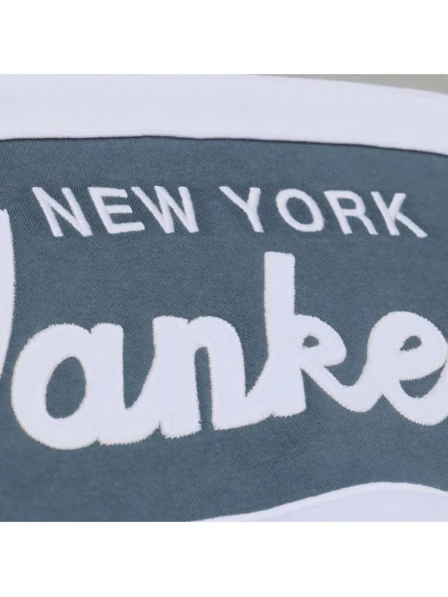 Мужская серая толстовка New York Yankees Cooperstown Collection Thunderstorm Head Coach Mitchell & — изображение 3 из 4
