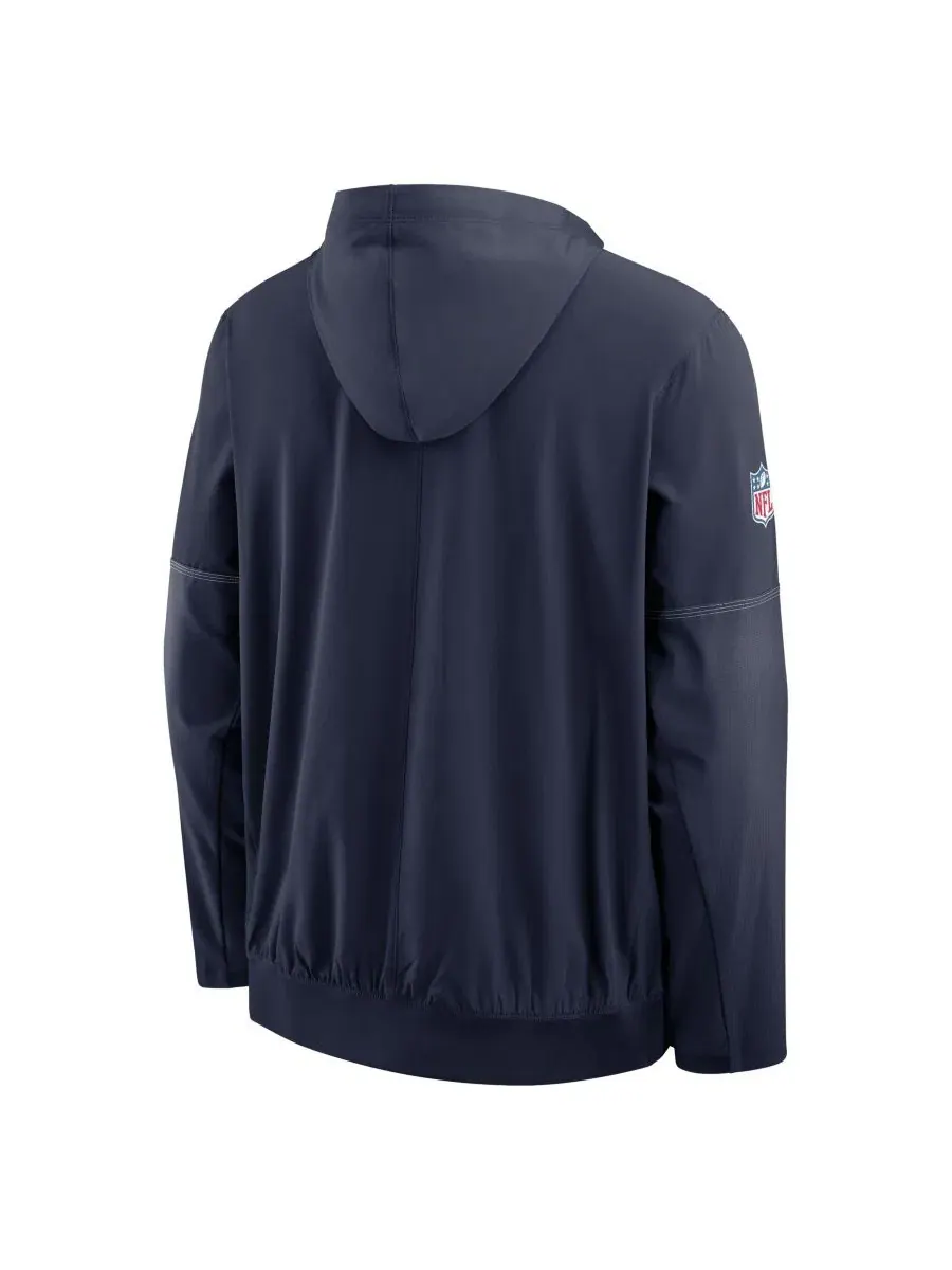 Мужская куртка-анорак с полузамком-молнией Dallas Cowboys Sideline Nike — изображение 3 из 3, темно-синий