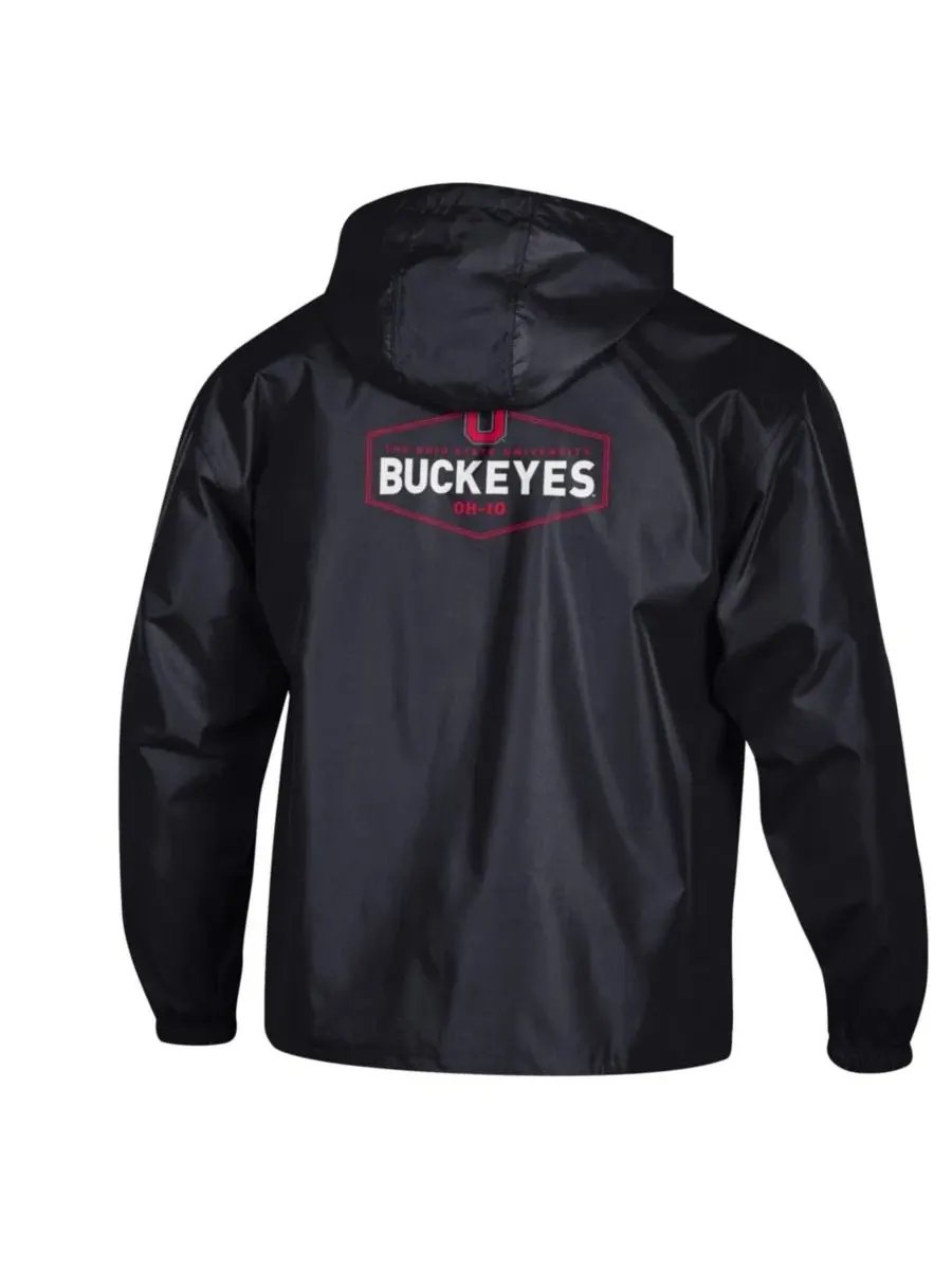 Куртка-полузип Champion Ohio State Buckeyes Delay Packable — изображение 2 из 3, черный