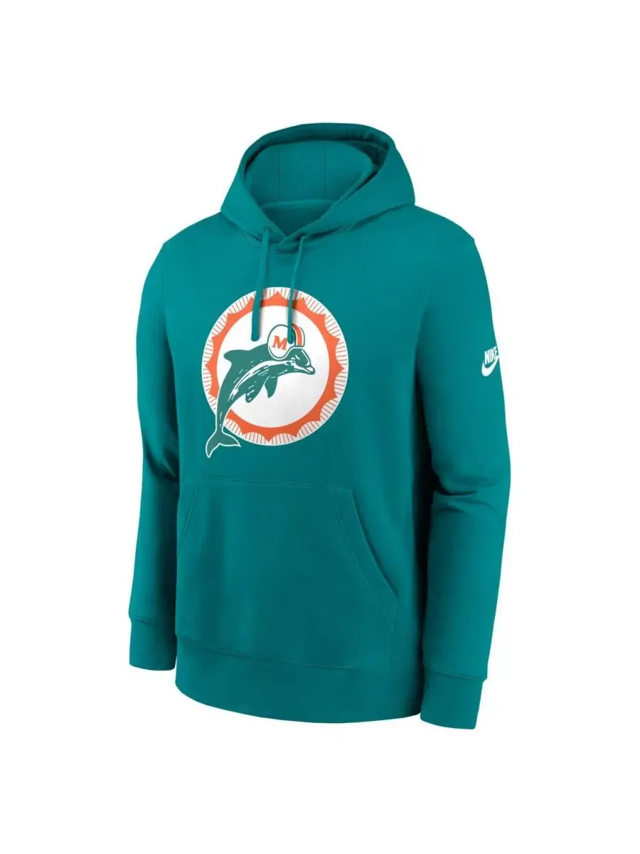 Худи с капюшоном Nike Club Fleece — изображение 2 из 3, голубой