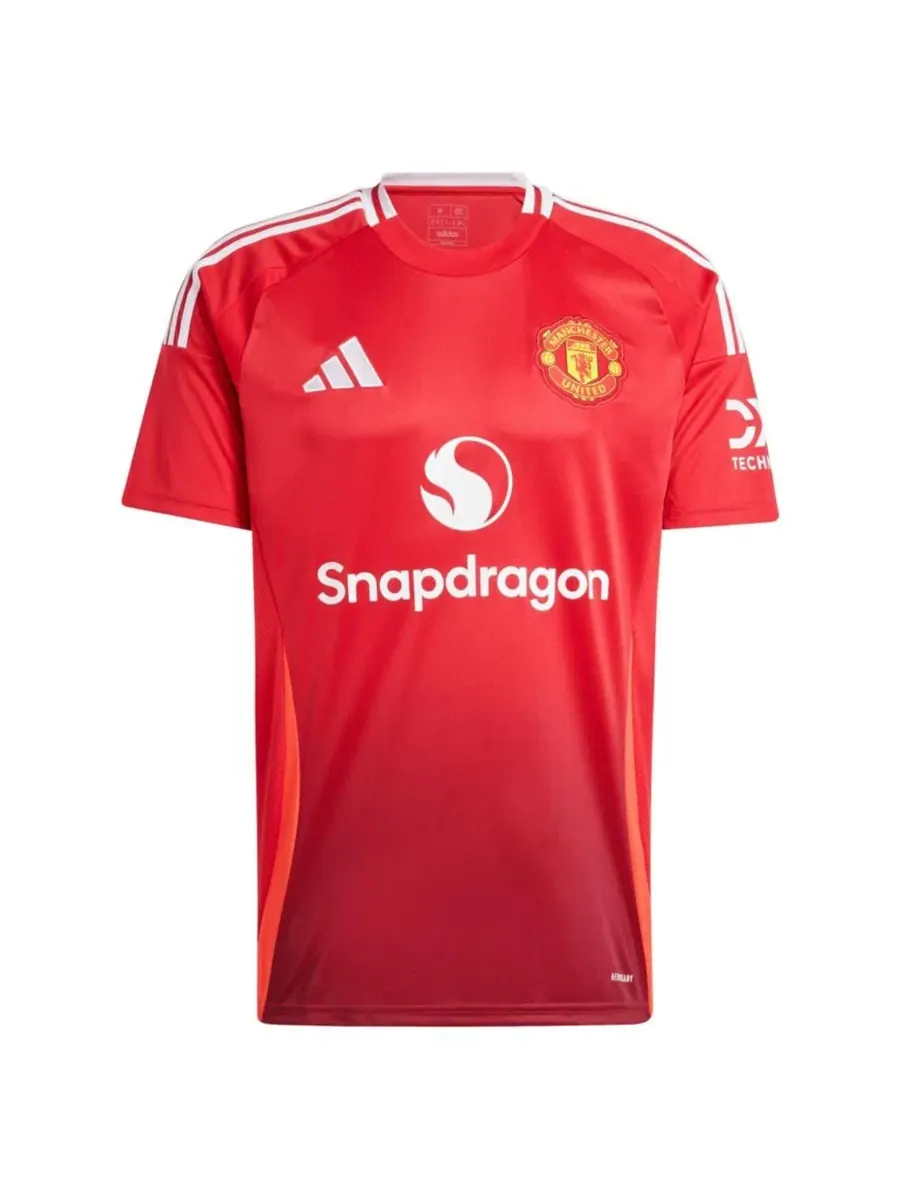 Футболка с коротким рукавом Rasmus Højlund 2024/25 Home Replica Player Jersey adidas — изображение 3 из 3, красный