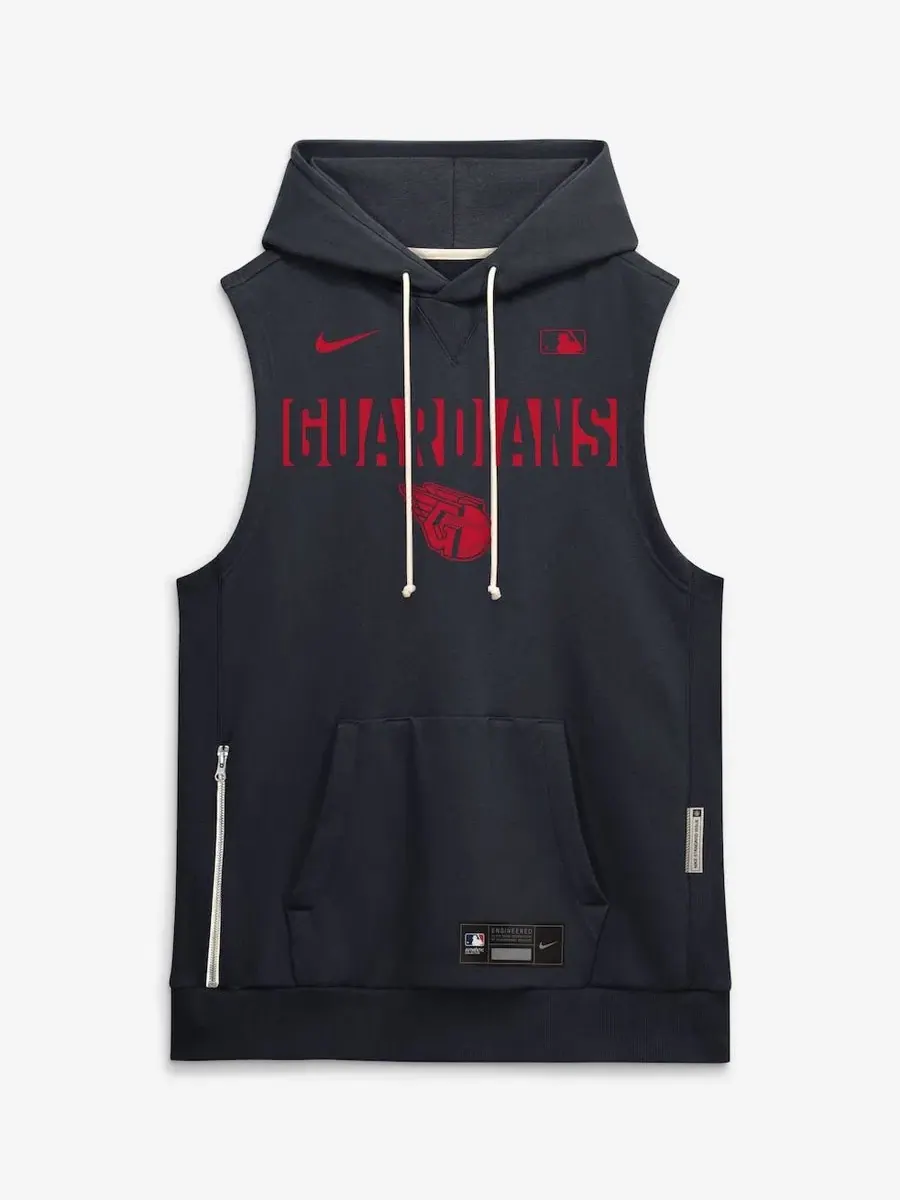Безрукавка с капюшоном Nike Cleveland Guardians Standard Issue Dri-FIT — изображение 4 из 5, темно-синий