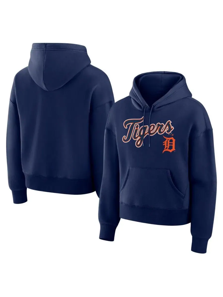 Худи с капюшоном, с принтом, Detroit Tigers Fanatics