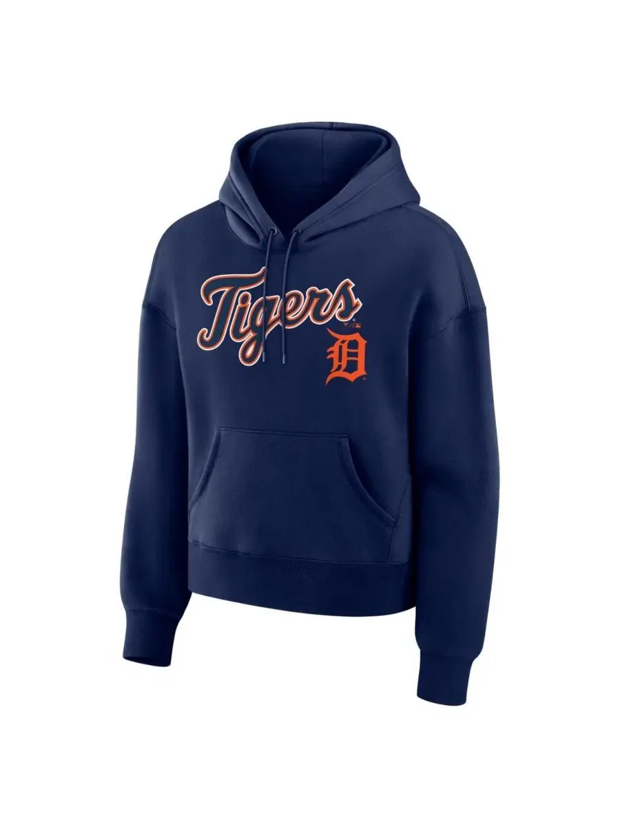 Худи с капюшоном, с принтом, Detroit Tigers Fanatics — изображение 2 из 3, темно-синий
