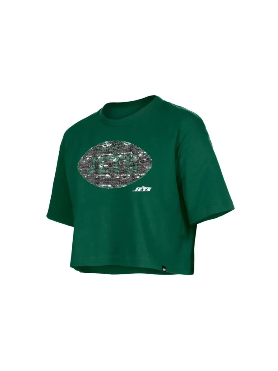 Футболка с пайетками New York Jets New Era — изображение 2 из 2, зеленый