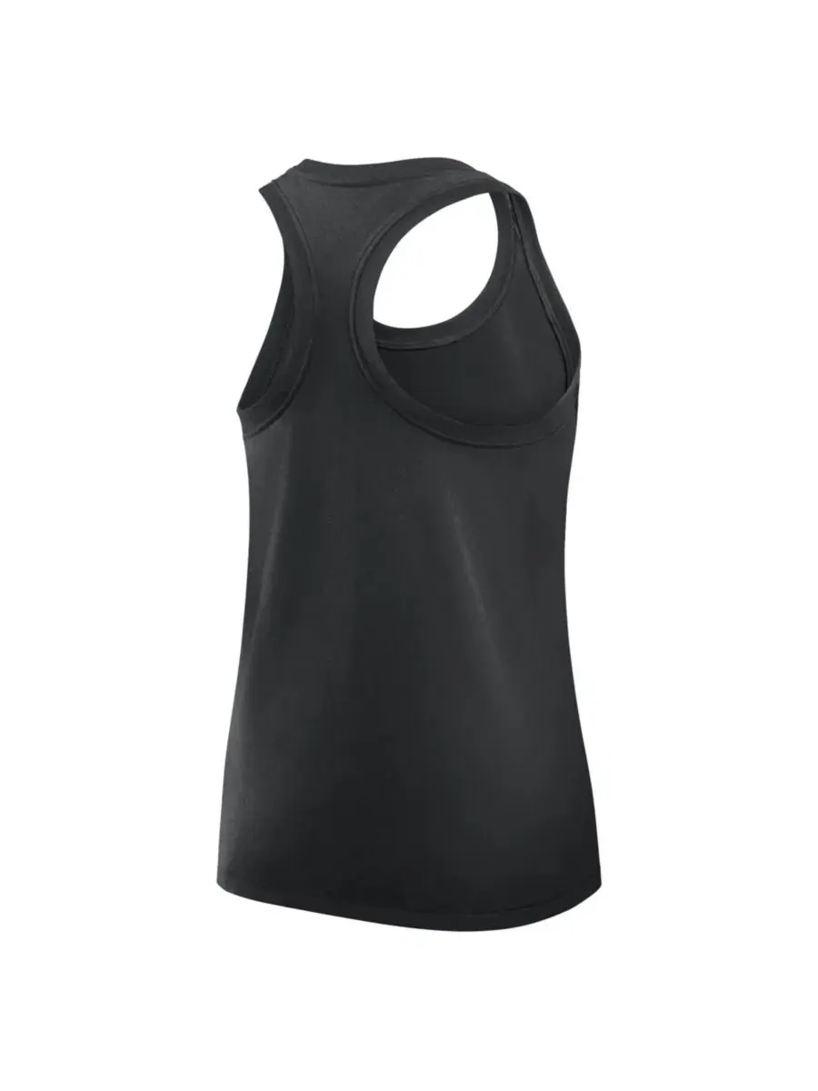 Топ без рукавов с scoop neck и racerback, модель Hurry Up Tri-Blend Dri-FIT Nike — изображение 3 из 5, черный