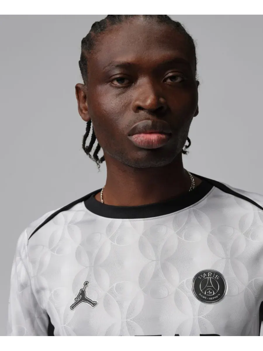 Топ с длинным рукавом Paris Saint-Germain Pre-Match Dri-FIT Jordan — изображение 2 из 3, серый
