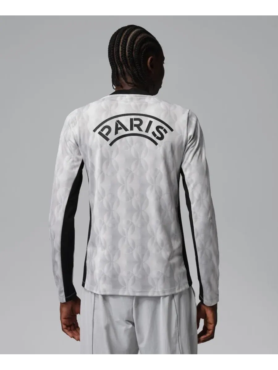 Топ с длинным рукавом Paris Saint-Germain Pre-Match Dri-FIT Jordan — изображение 3 из 3, серый