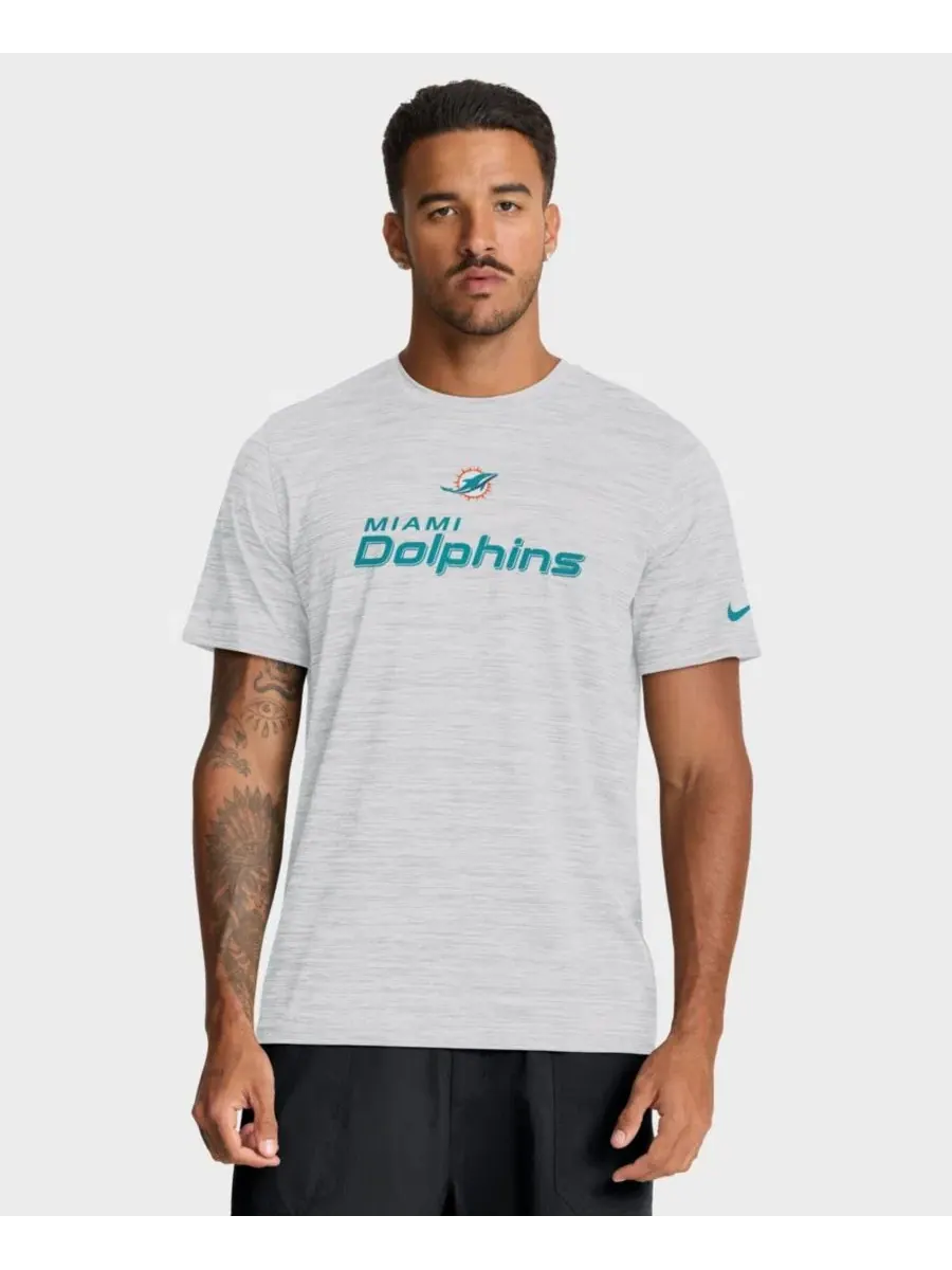 Футболка с коротким рукавом, с принтом, Miami Dolphins Velocity Endurance Run Dri-FIT Nike