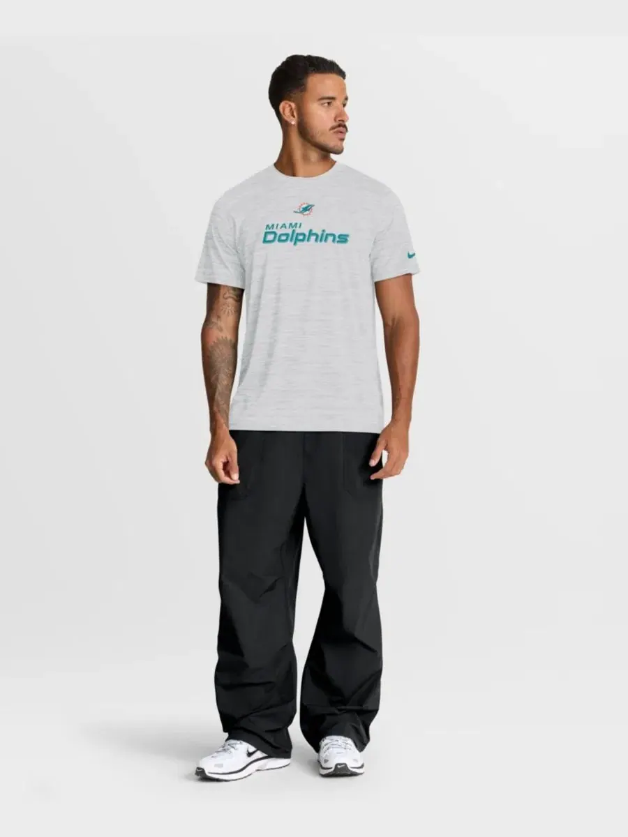 Футболка с коротким рукавом, с принтом, Miami Dolphins Velocity Endurance Run Dri-FIT Nike — изображение 3 из 5, пепельный