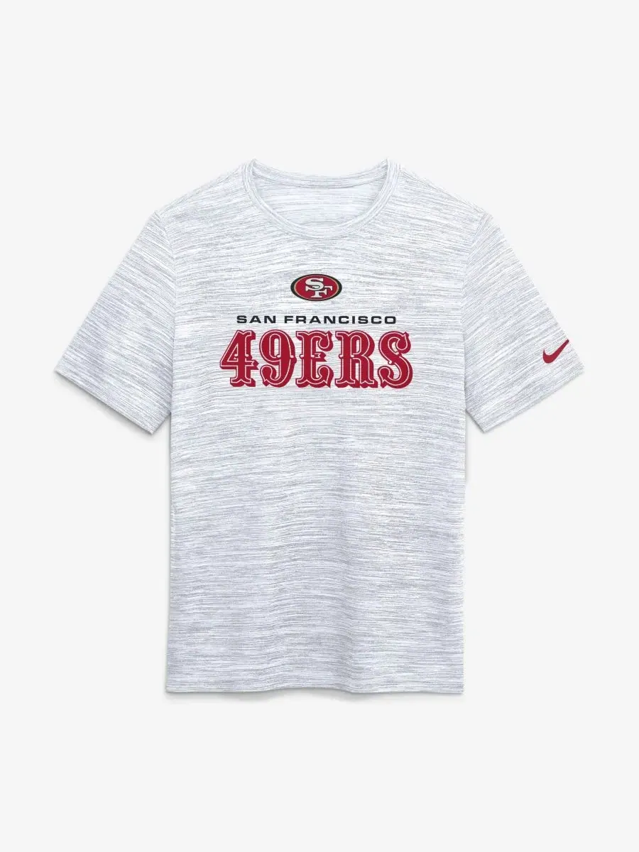 Футболка с коротким рукавом Nike Velocity Endurance Run Dri-FIT San Francisco 49ers — изображение 2 из 4, пепельный