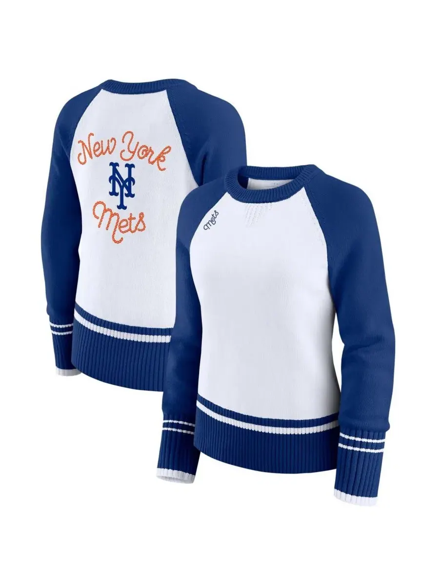 Свитер реглан с принтом New York Mets WEAR by Erin Andrews