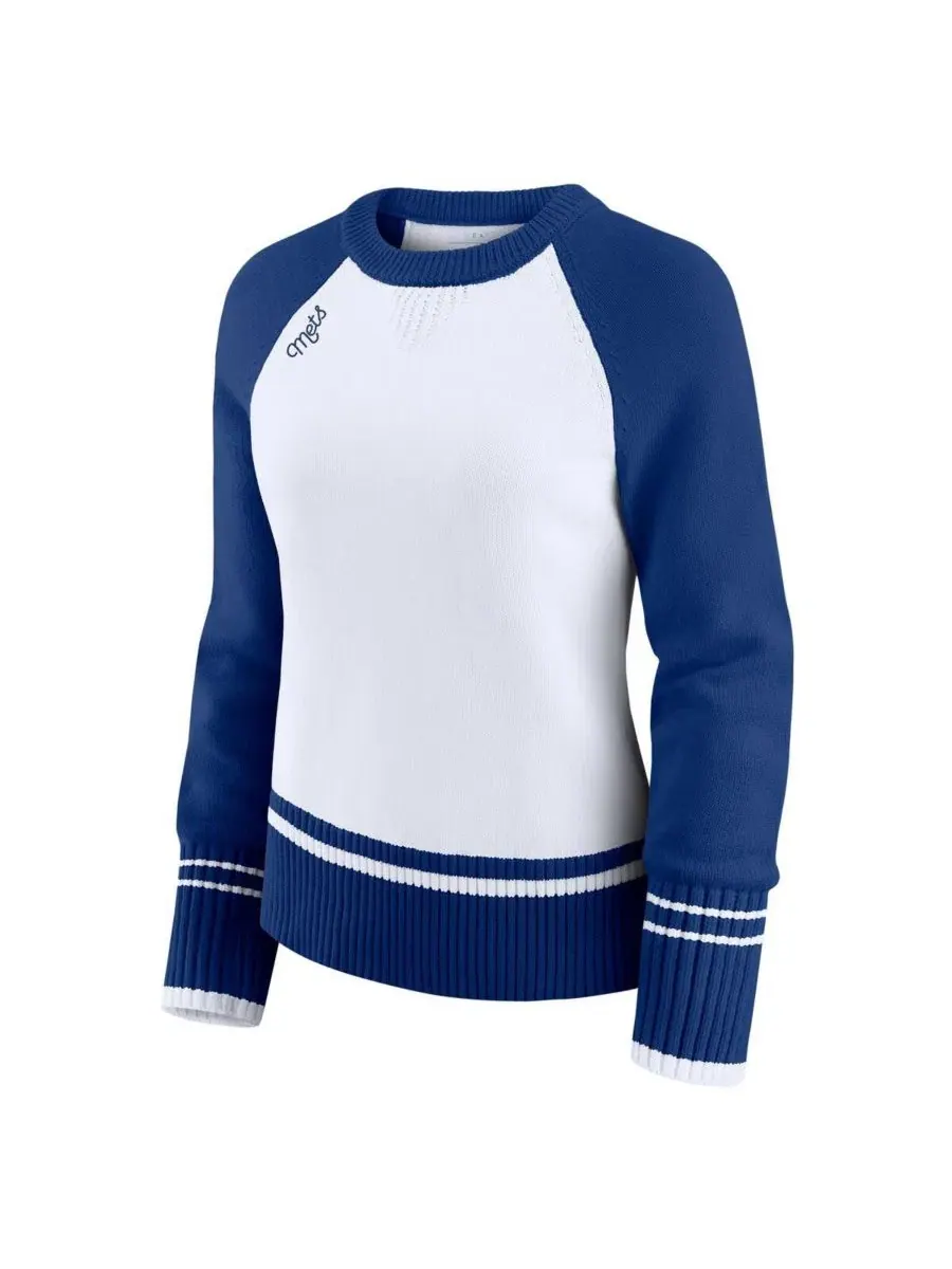 Свитер реглан с принтом New York Mets WEAR by Erin Andrews — изображение 2 из 3, белый