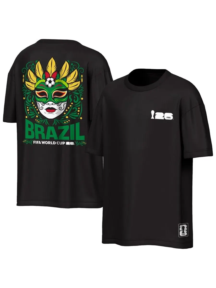 Футболка оверсайз с принтом Brazil FIFA World Cup 2026 Rally Outerstuff