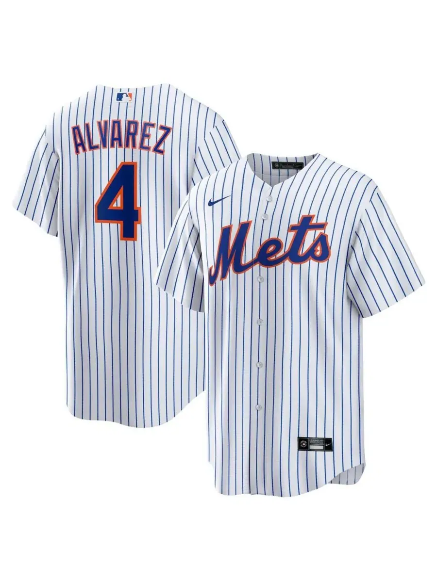 Мужская футболка-джерси с длинным рукавом Francisco Alvarez New York Mets Replica Player Jersey Nike