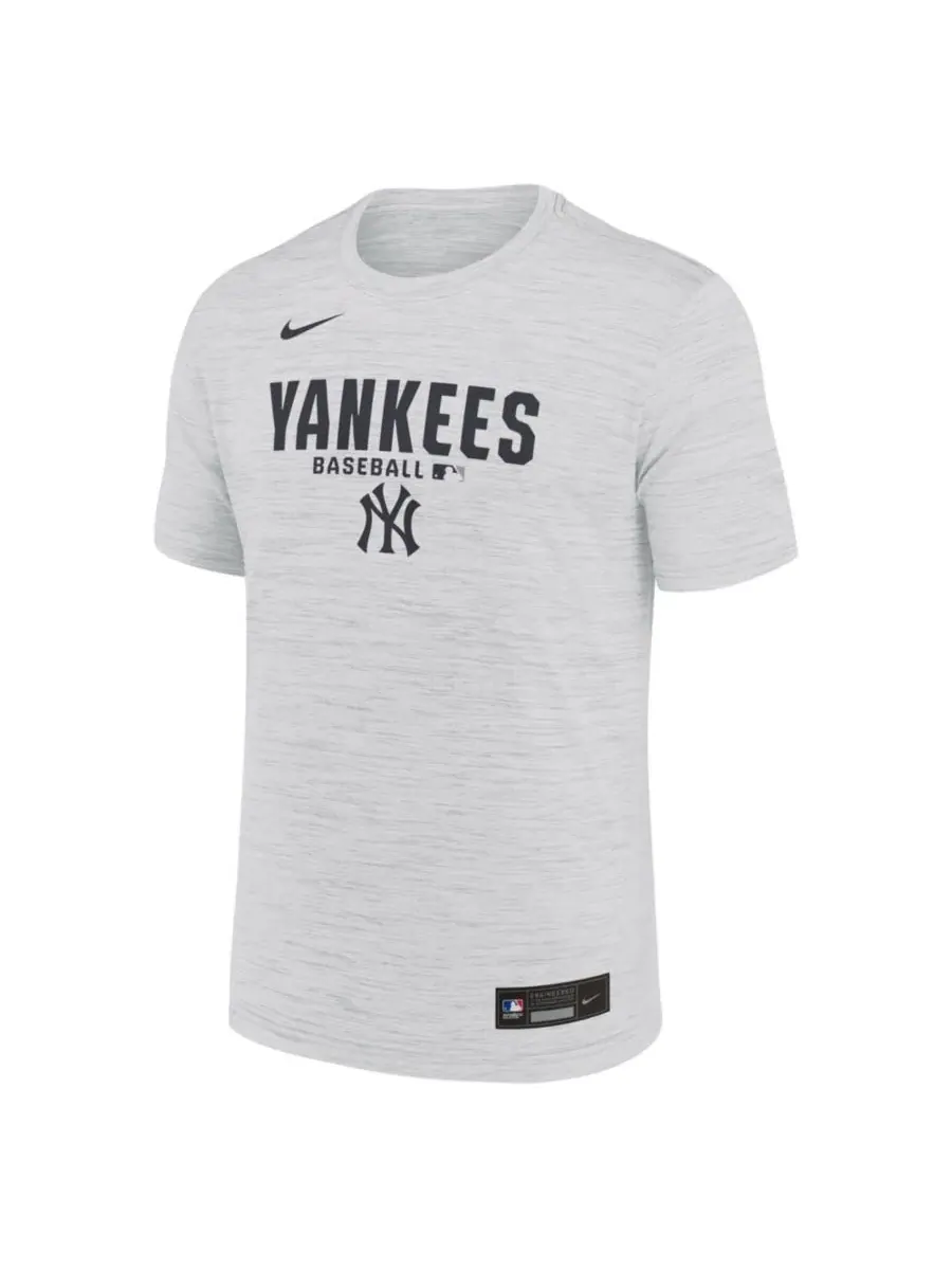 Футболка с коротким рукавом и кросс-дайвинг принтом, New York Yankees Authentic Collection Velocity — изображение 2 из 5