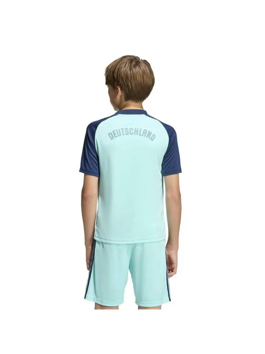 Футболка с длинным рукавом Germany National Team 2026 Pre-Match adidas — изображение 2 из 10, бирюзовый