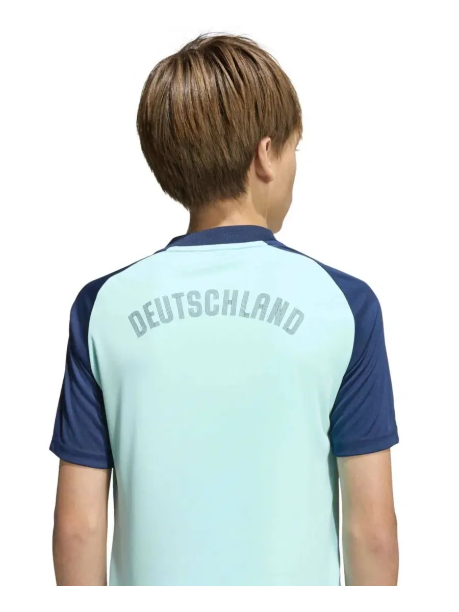 Футболка с длинным рукавом Germany National Team 2026 Pre-Match adidas — изображение 9 из 10, бирюзовый