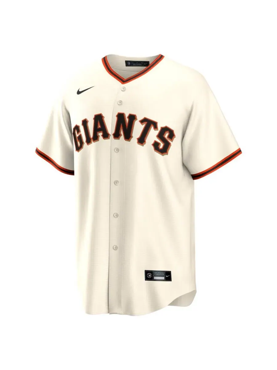 Мужская реплика джерси Willy Adames 1.0 Nike — изображение 3 из 3, бежевый