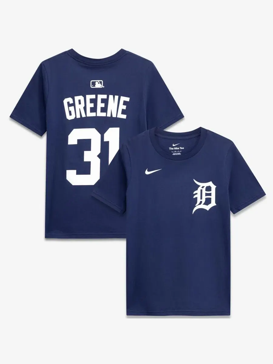 Футболка Riley Greene Name & Number Navy Detroit Tigers Nike