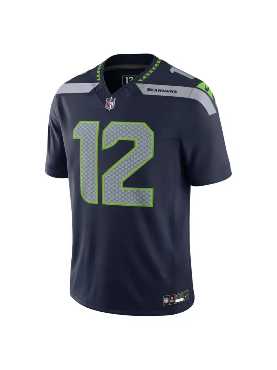Футболка Nike Seattle Seahawks Vapor F.U.S.E. Stitched Limited — изображение 3 из 3, темно-синий
