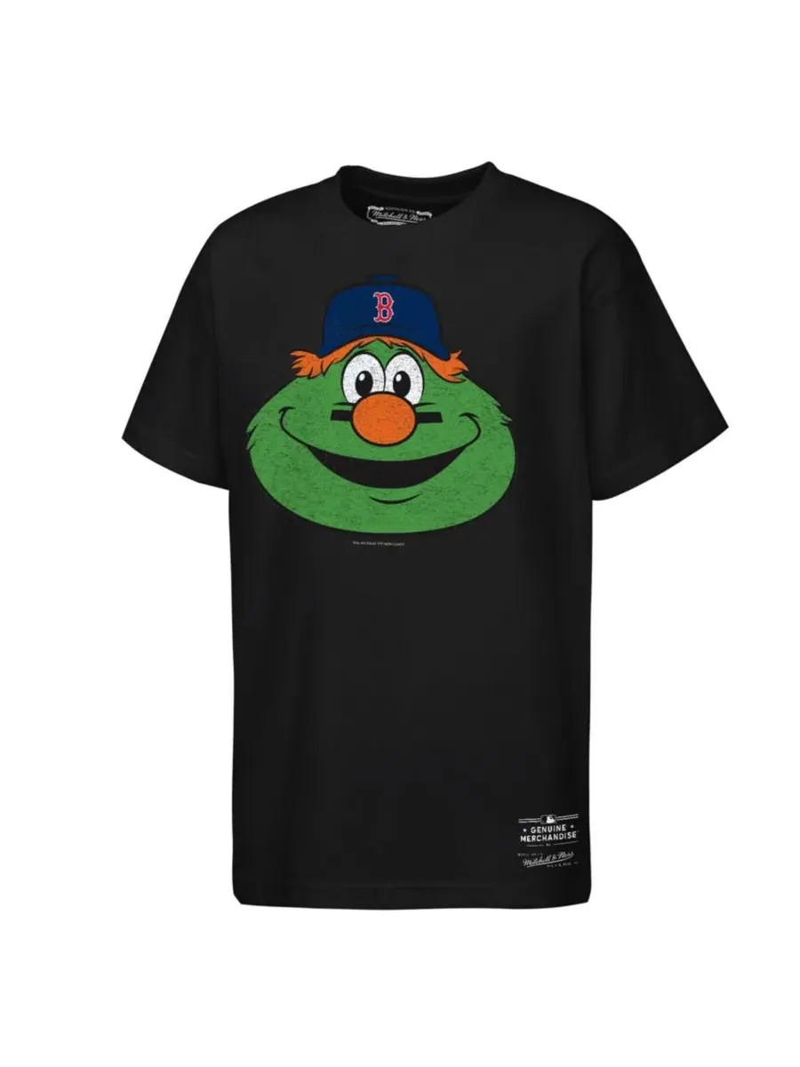 Футболка с принтом Big Face Mascot Mitchell & Ness — изображение 3 из 3, черный