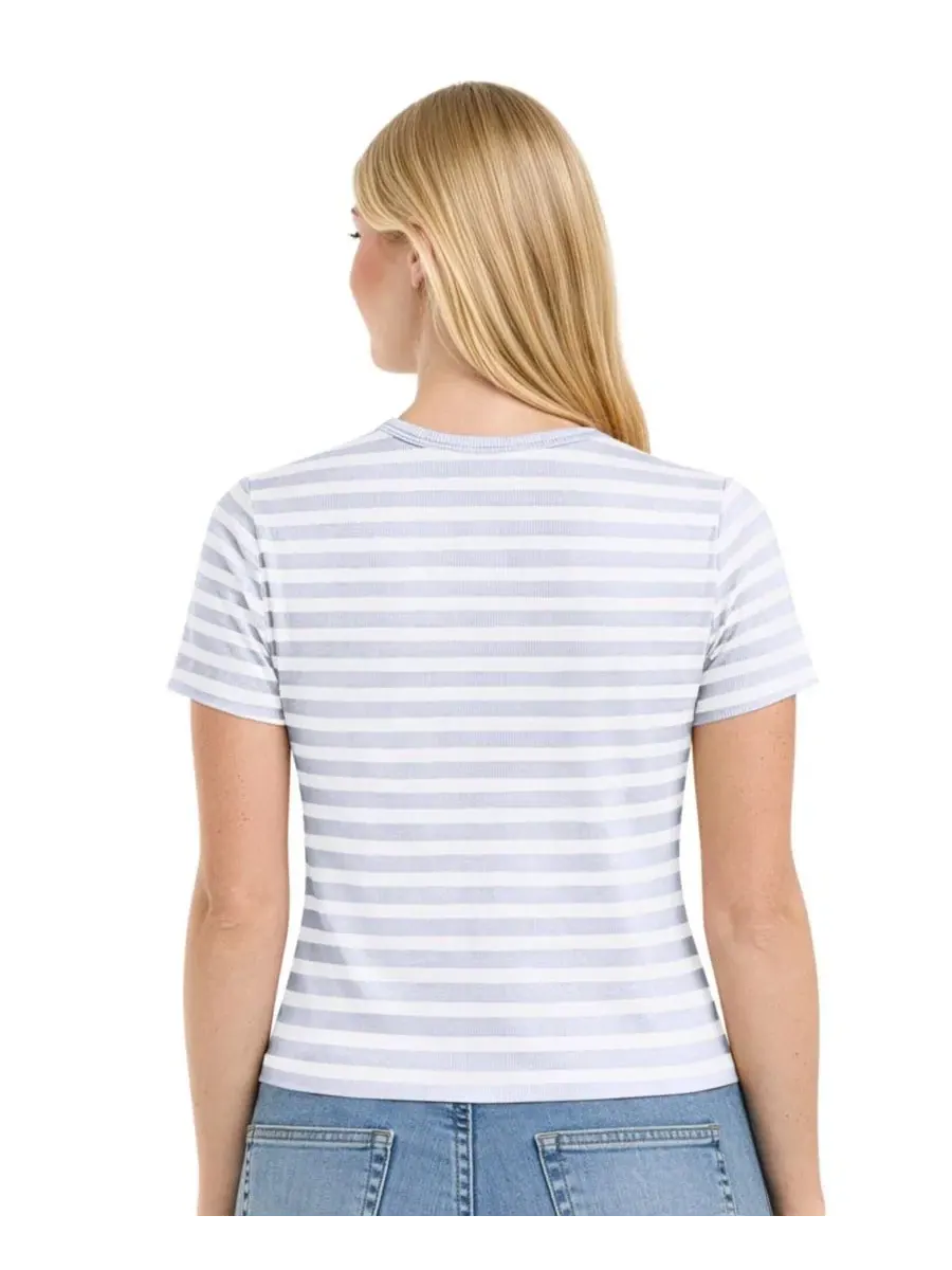 Футболка с коротким рукавом Pastels Striped Starter — изображение 2 из 3, синий