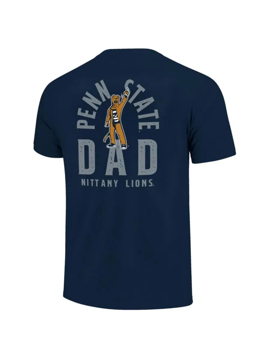Футболка с длинным рукавом Penn State Nittany Lions Father's Day Mascot Overlay Image One — изображение 2 из 3, темно-синий