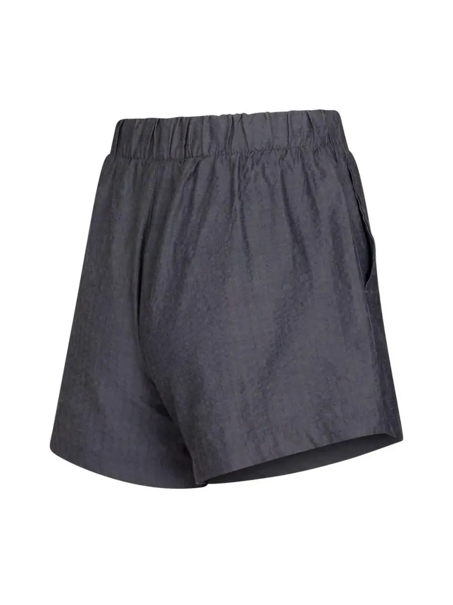 Concepts Sport Комплект из двух женских боксерских шорт цвета хаки с полосками и однотонной — изображение 4 из 5, темно-серый