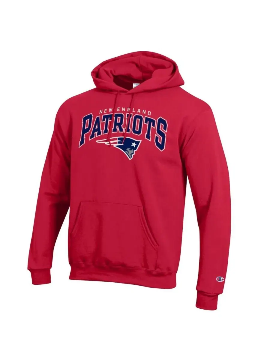 Худи Powerblend Arch over Logo New England Patriots Champion — изображение 3 из 3, красный