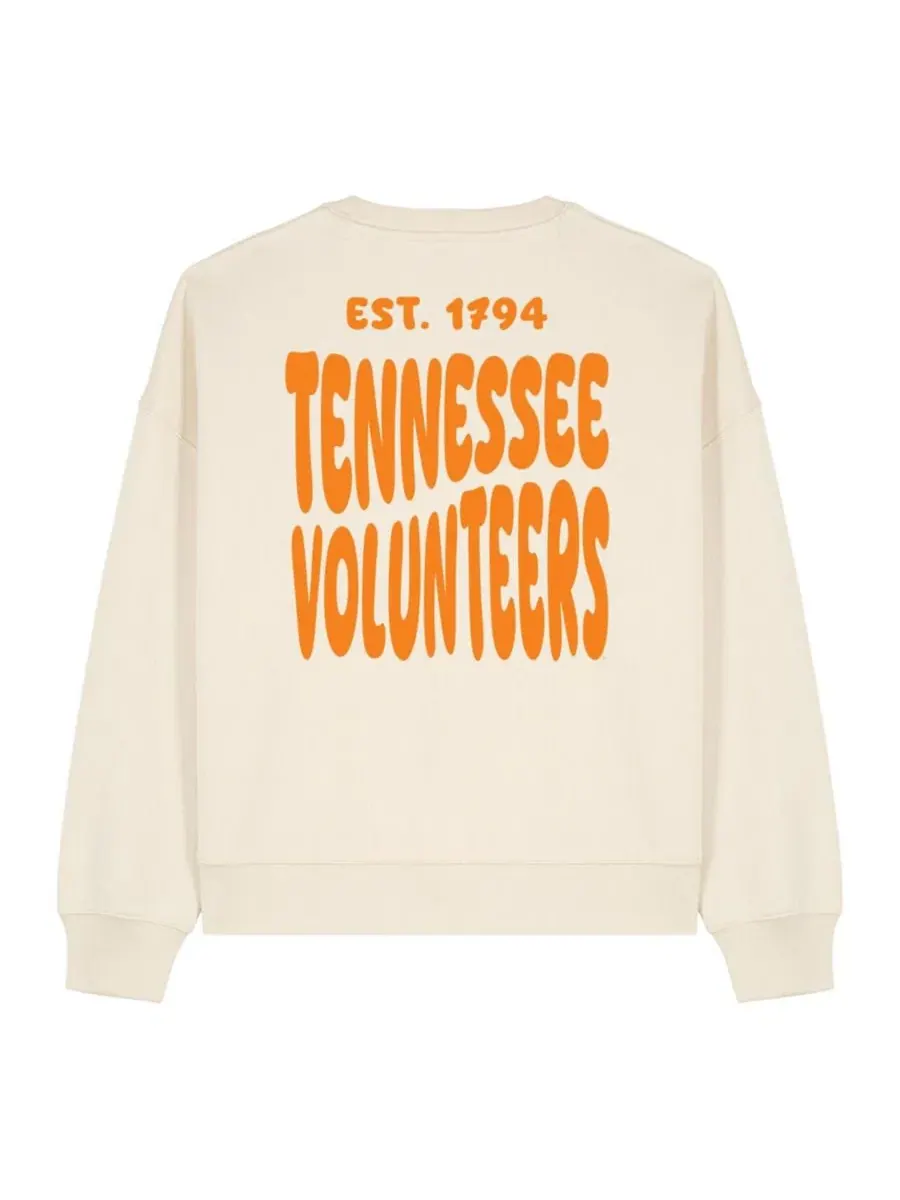 Женский свитшот с флисовой подкладкой Cloud Tennessee Volunteers Uscape Apparel — изображение 3 из 4, прозрачный