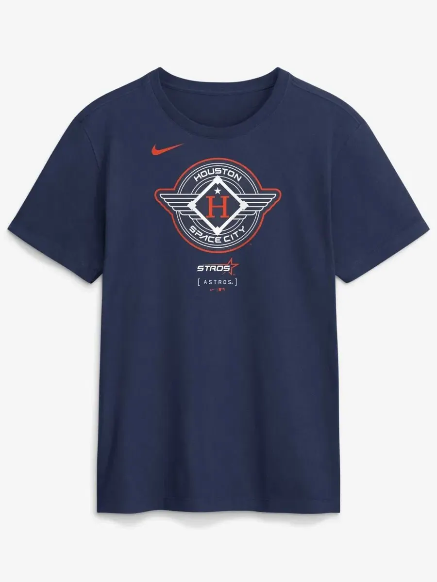 Футболка с принтом Houston Astros City Connect Nike — изображение 2 из 5, темно-синий