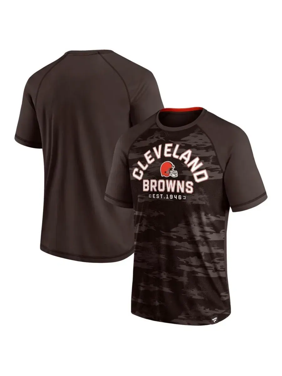 Футболка с регланом Hail Mary Cleveland Browns Fanatics