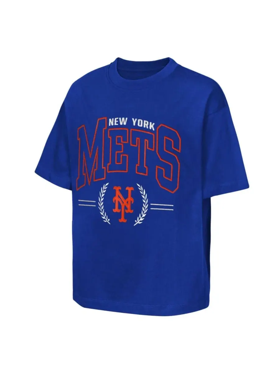 Футболка с вышивкой команды New York Mets Outerstuff — изображение 3 из 3, королевский