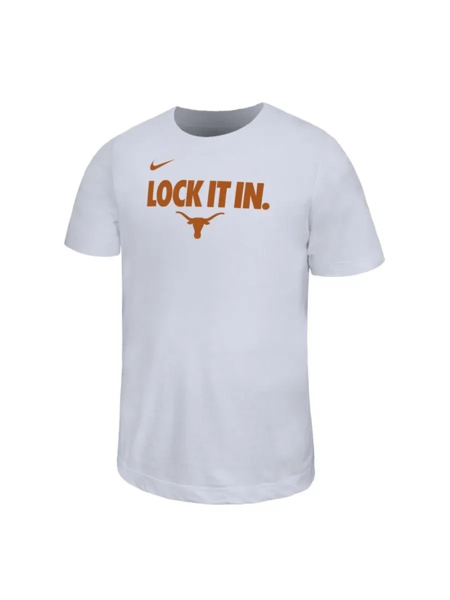Футболка из хлопка с принтом Texas Longhorns 2026 On-Court Bench Legend Dri-FIT Nike