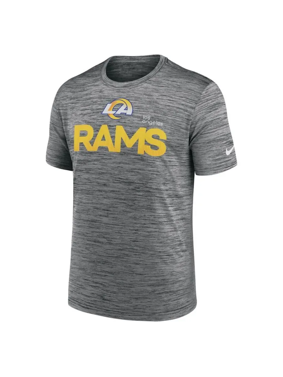 Nike Мужская футболка Los Angeles Rams Blitz Velocity Modern Performance цвета антрацит — изображение 2 из 3, серый