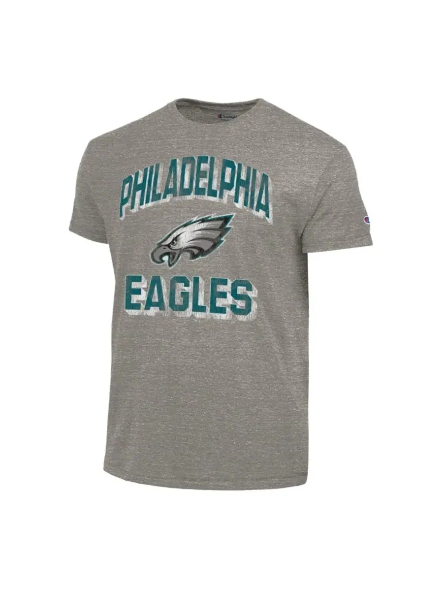 Футболка с принтом Ultimate Tri-Blend Philadelphia Eagles Champion — изображение 2 из 3, темно-серый