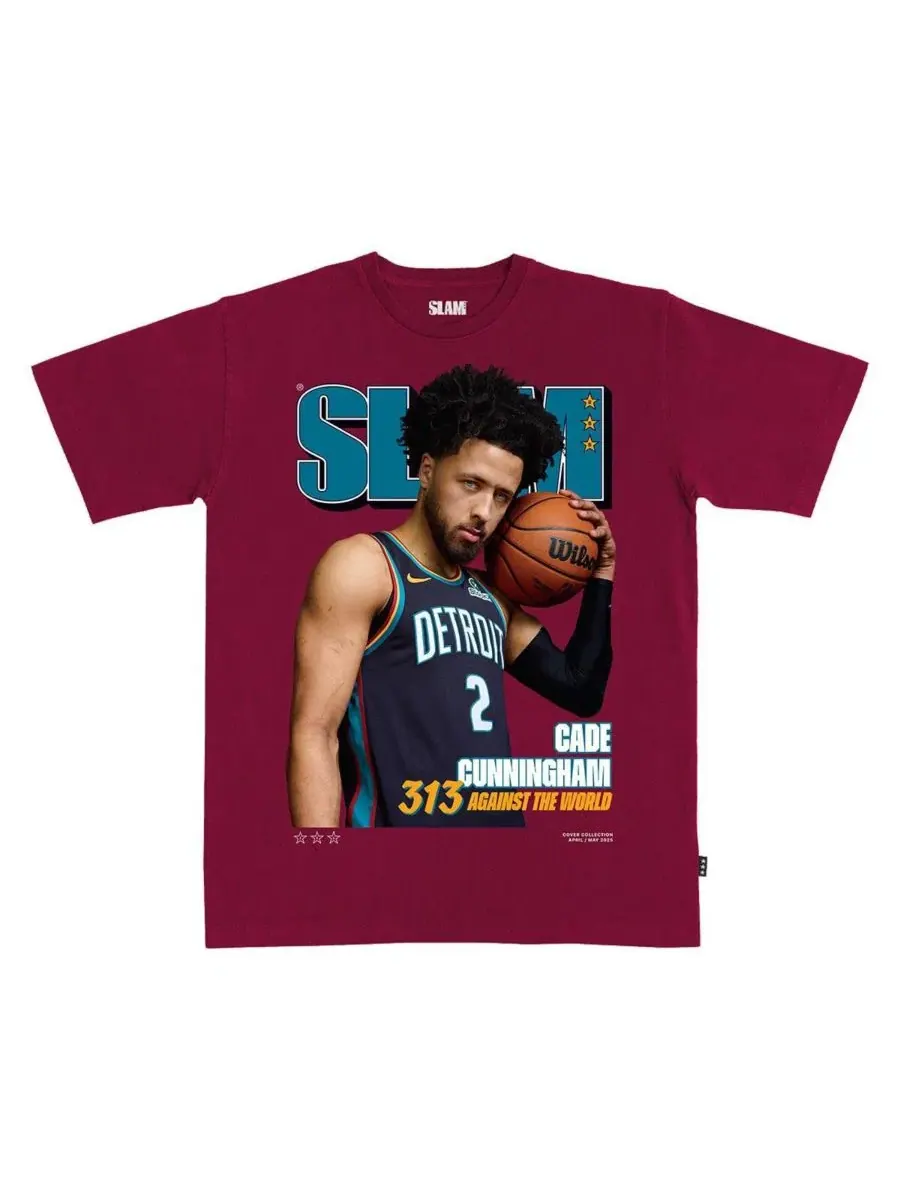Футболка с принтом Cade Cunningham Detroit Pistons Slam