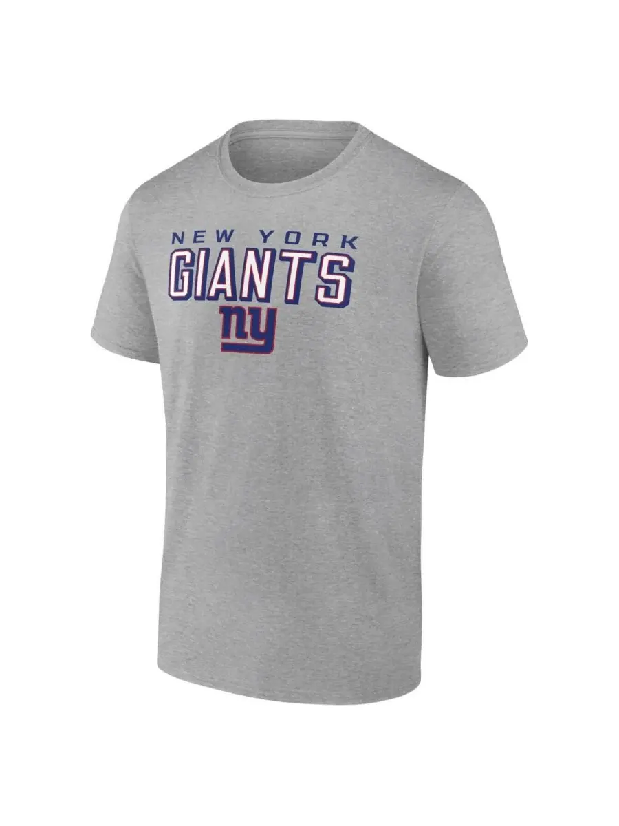 Футболка с принтом New York Giants Swagger Fanatics Mto Label — изображение 3 из 3, серый