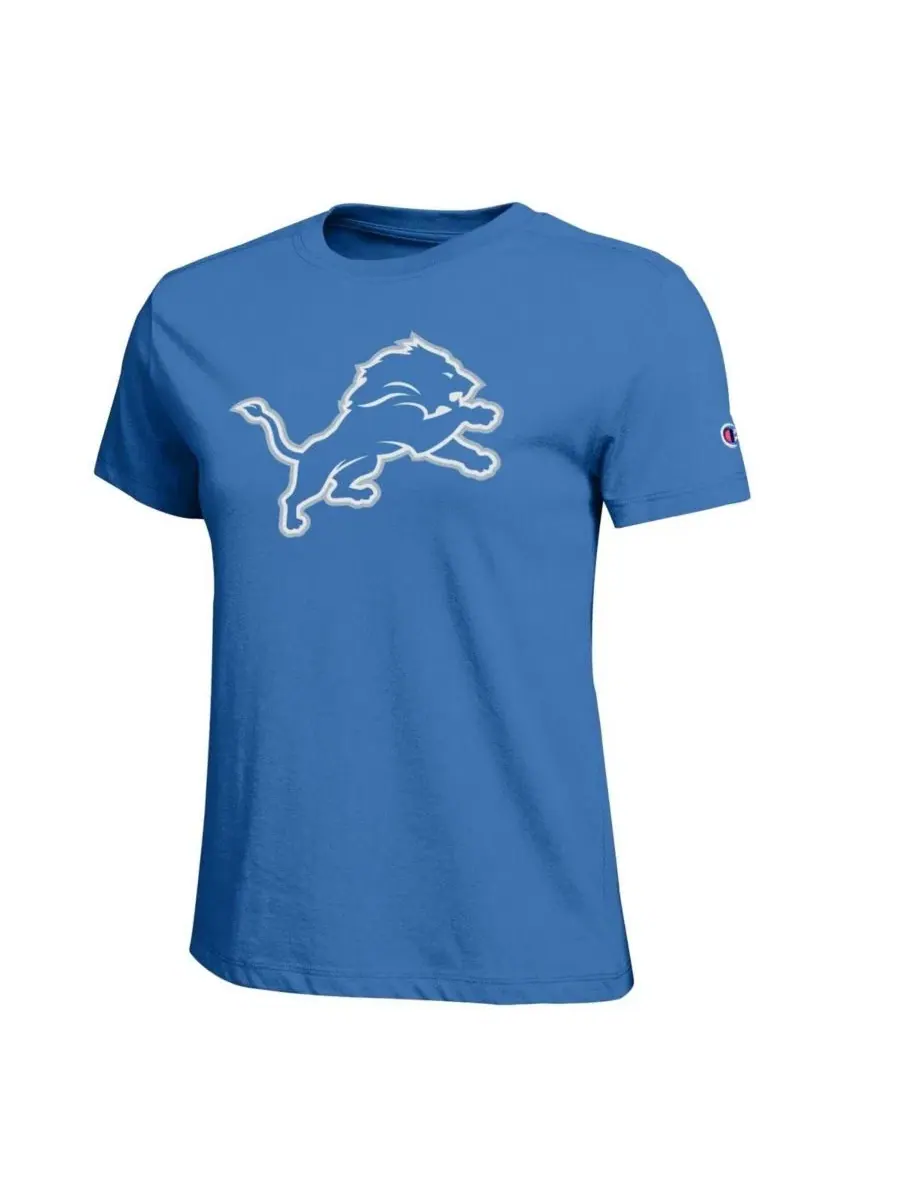 Футболка женская с длинным рукавом без рукавов Champion Detroit Lions Logo