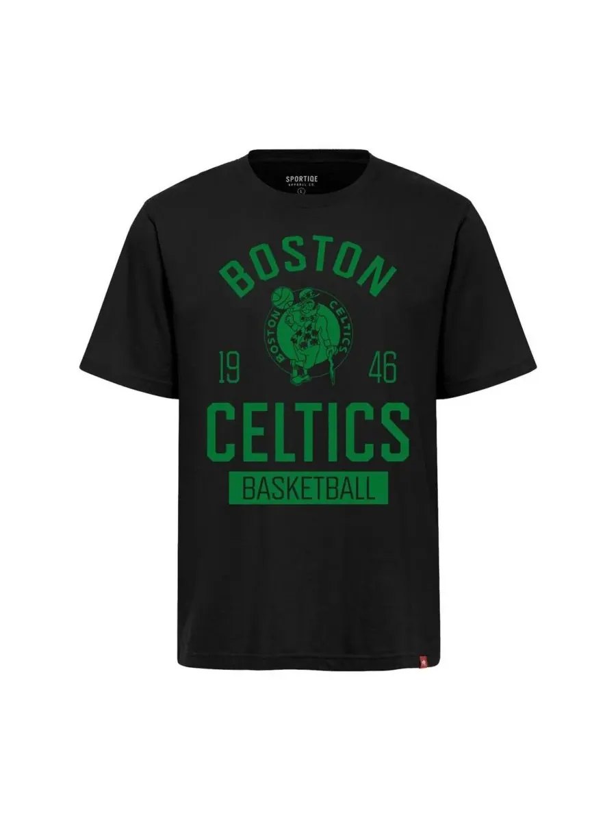 Sportiqe Мужская и женская черная футболка Boston Celtics Duke Premium — изображение 3 из 3, черный
