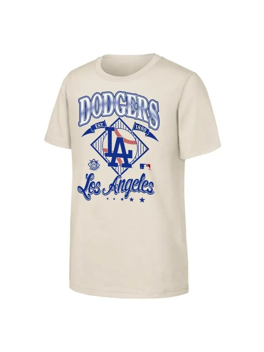 Футболка с длинным рукавом с принтом Los Angeles Dodgers Triple Hit Outerstuff